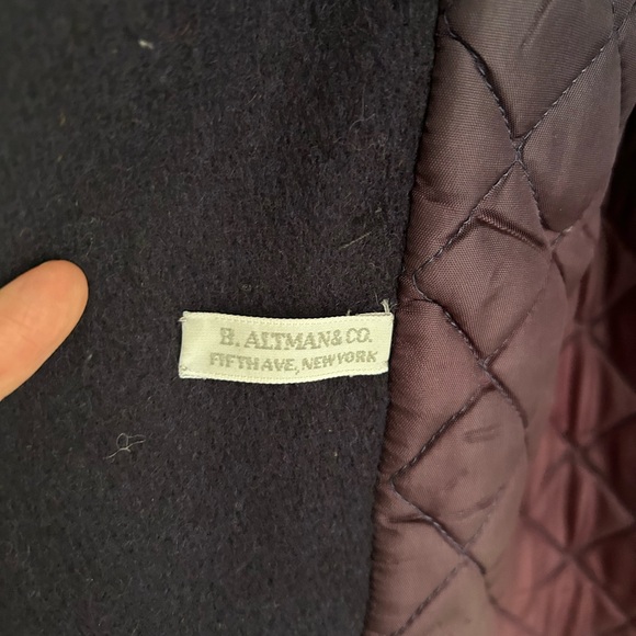 B.Altman. Co Vintage Wool Pea Coat And Newsboy Cap, Fifth Ave New York . Size 7 - Picture 4 of 7